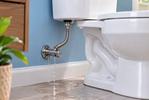Leaking Shutoff Valve or Supply Line