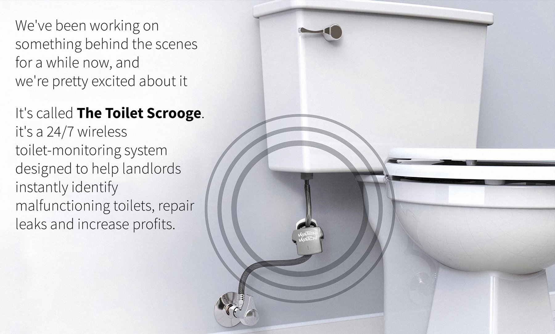 Wireless Toilet Leak detector The Water Scrooge