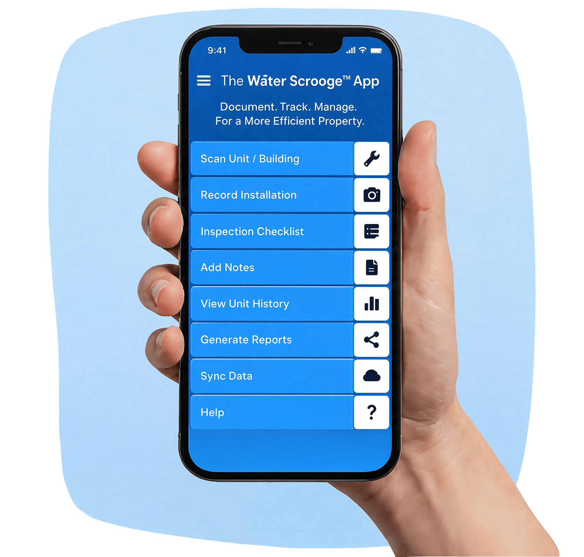 Manage water saving